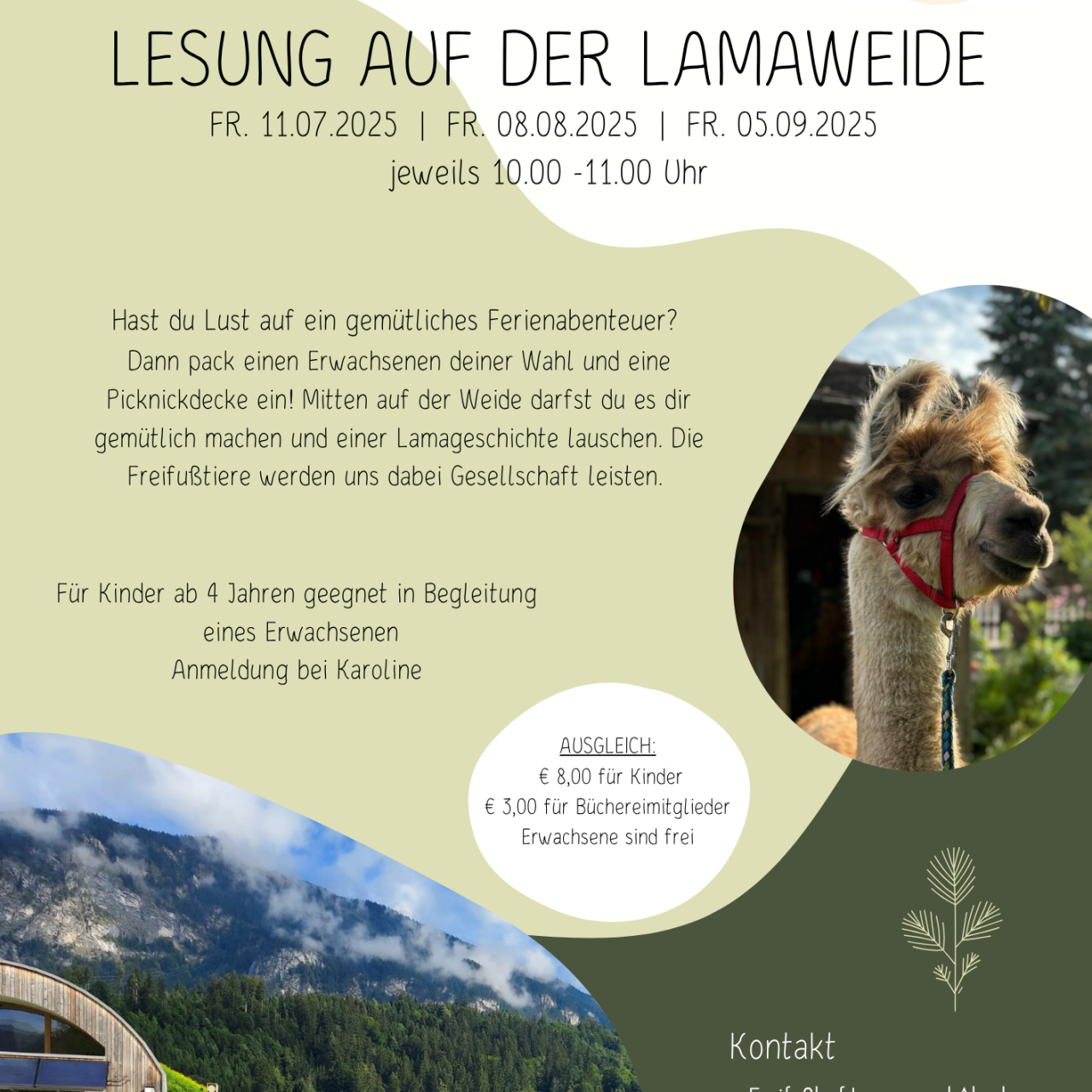 Lesung auf der Lamaweide